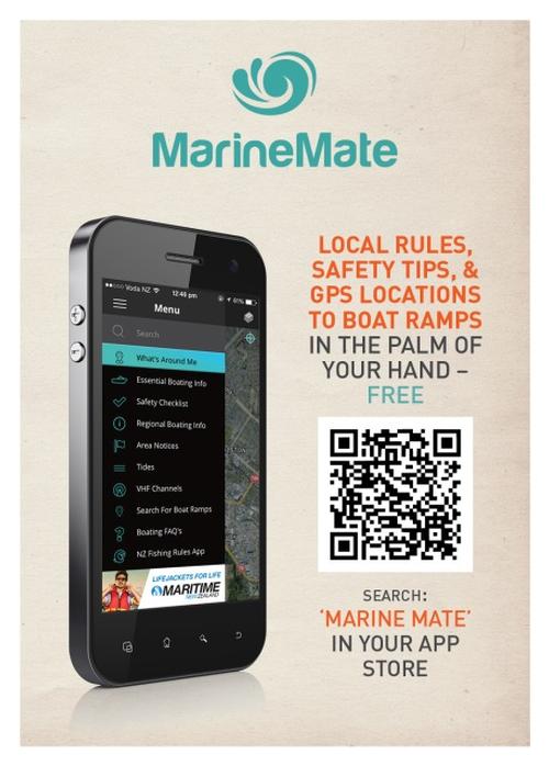 MarineMate app uses your location and provides bylaws about lifejackets, speed limits, boat ramp locations, towing access lanes, fishing rules and much more  © Coastguard Boating Education